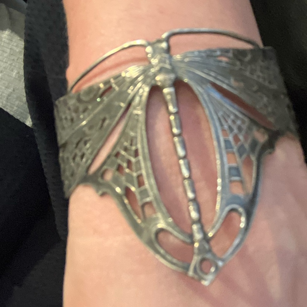 Sterling Silver Dragonfly Cuff